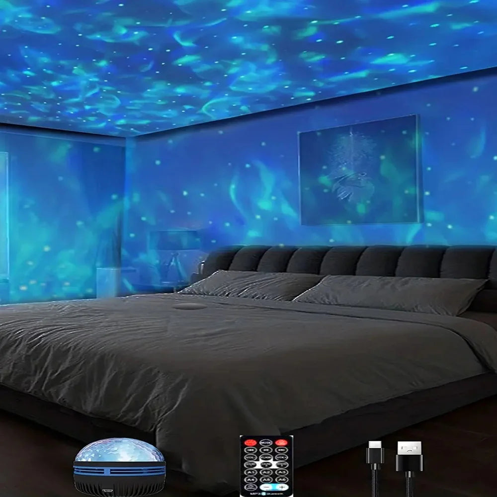 GalaxyDream | מקרן כוכבים וגלי אור לחדר
