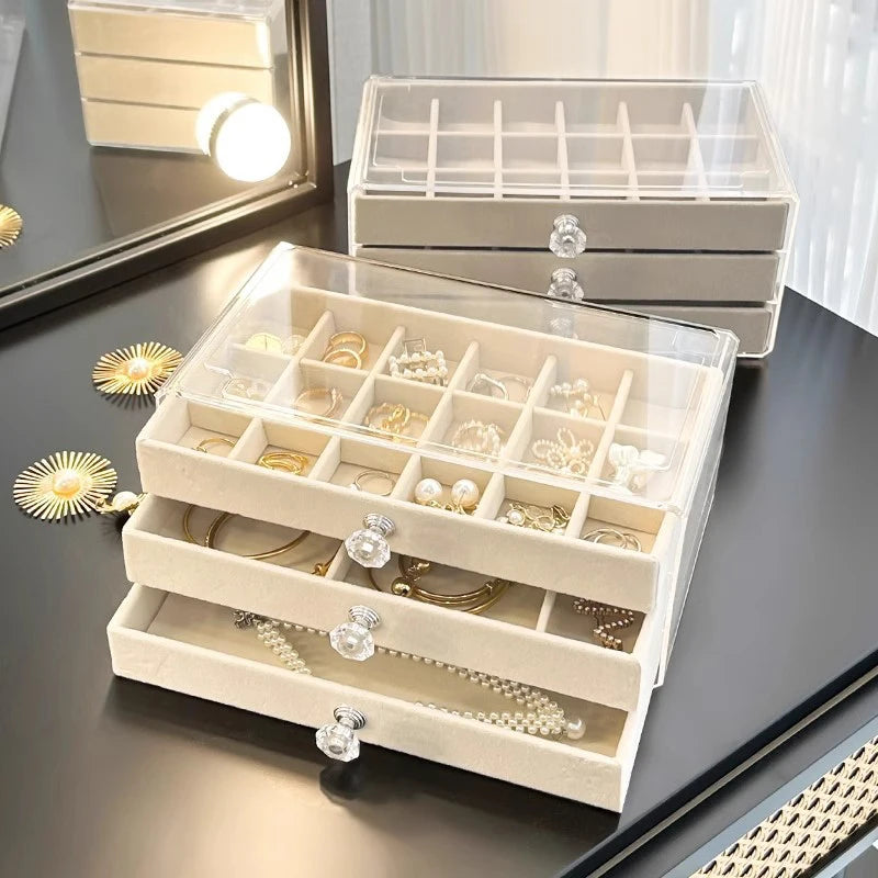 LuxeBox™ | ארגונית תכשיטים עם 3 מגירות
