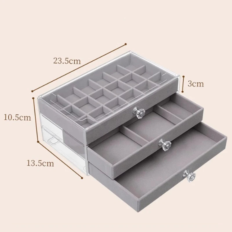 LuxeBox™ | ארגונית תכשיטים עם 3 מגירות