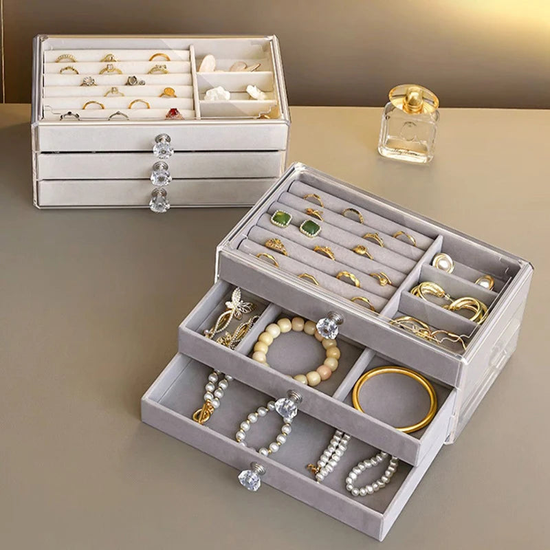 LuxeBox™ | ארגונית תכשיטים עם 3 מגירות