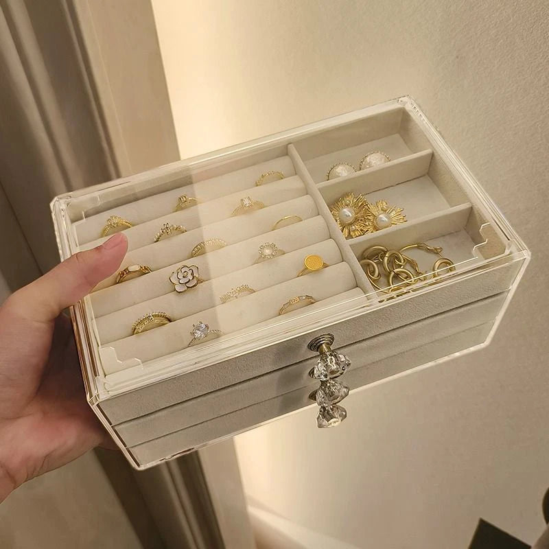 LuxeBox™ | ארגונית תכשיטים עם 3 מגירות