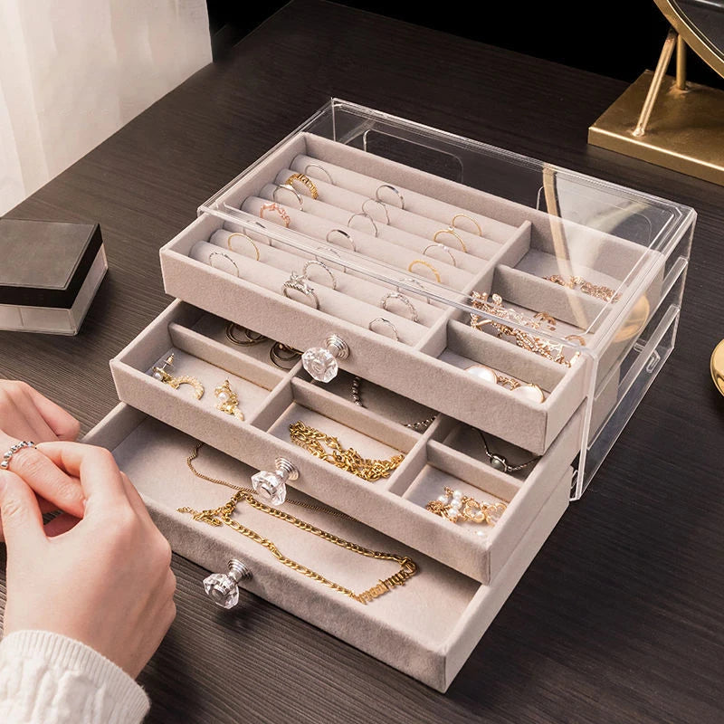 LuxeBox™ | ארגונית תכשיטים עם 3 מגירות