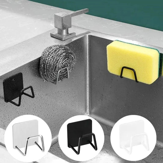 SinkTidy | מתקן ספוגיות דביק לכיור עם ניקוז